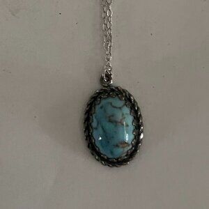 Faux Turquoise Necklace